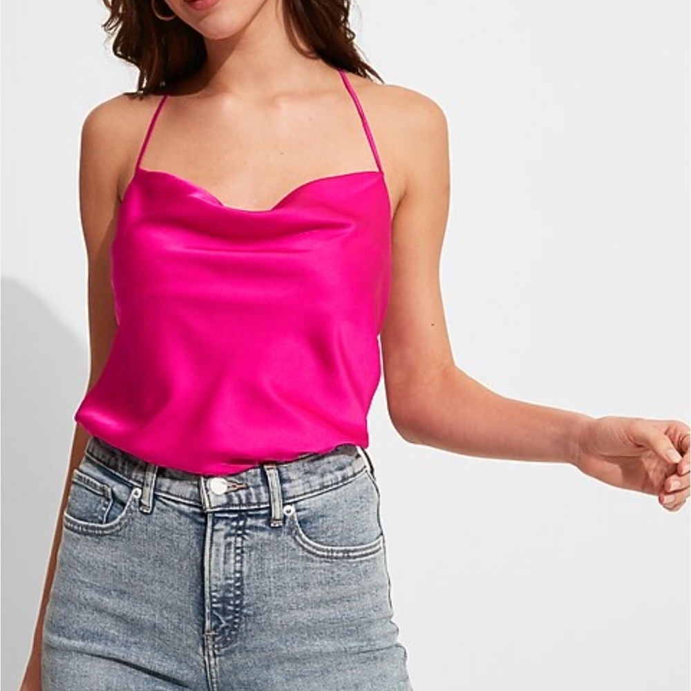 Express Vibrant Pink Tank Top